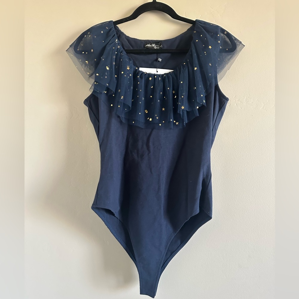 Small bodysuit Fourth of July stars